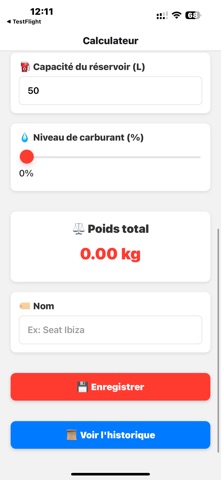 CarWeight screenshot