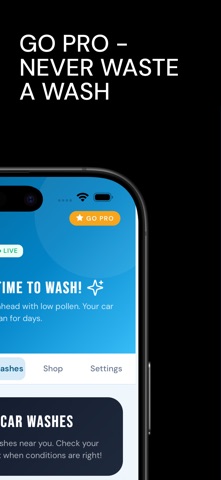 SparkDry: Car Wash Weather App iPhone screenshot