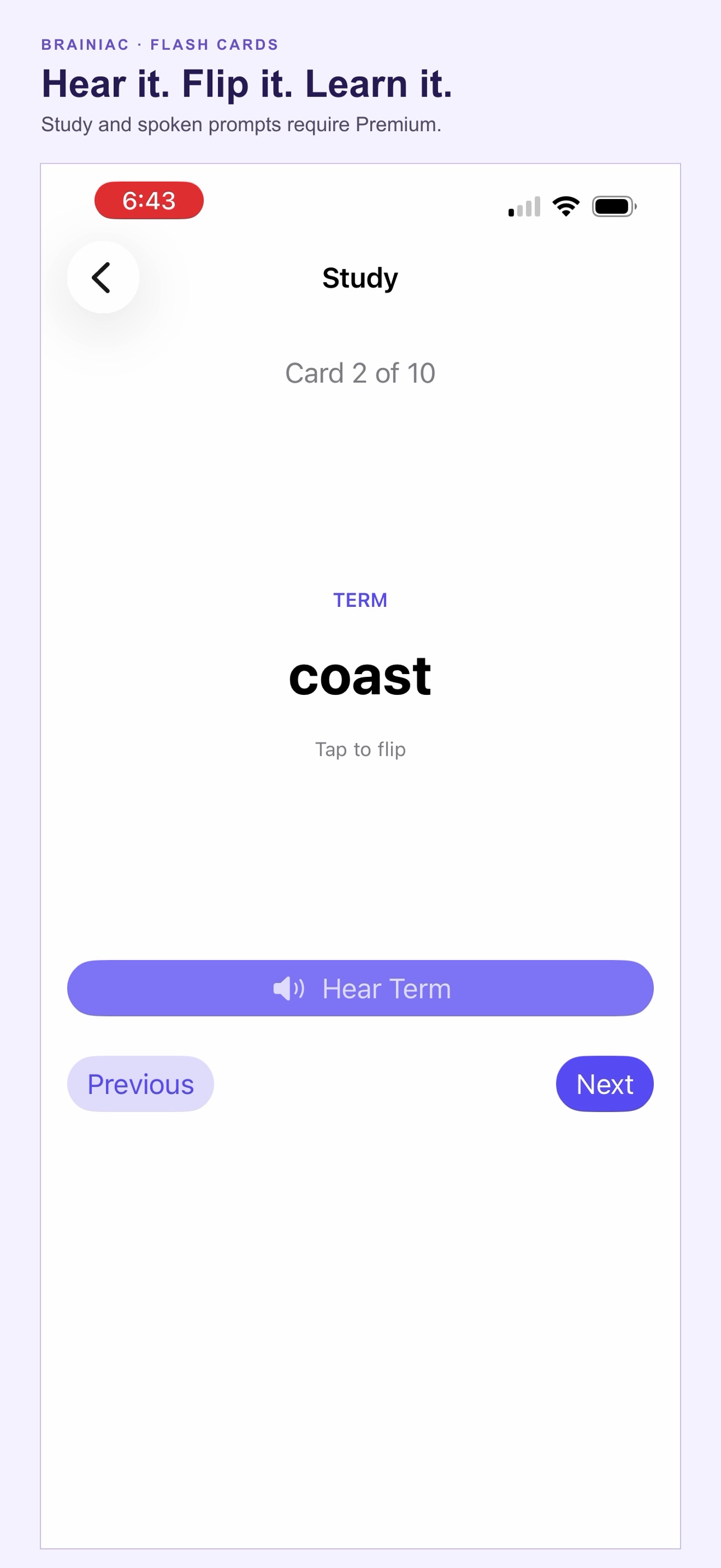 Screenshot 3 of Brainiac - Flash Cards