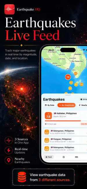 Earthquake HQ iPhone screenshot 1