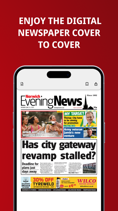 Norwich Evening News Screenshot
