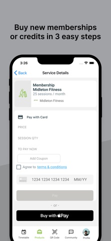 Midleton Fitness iPhone screenshot