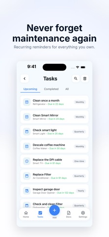 Upkeep Home App screenshot