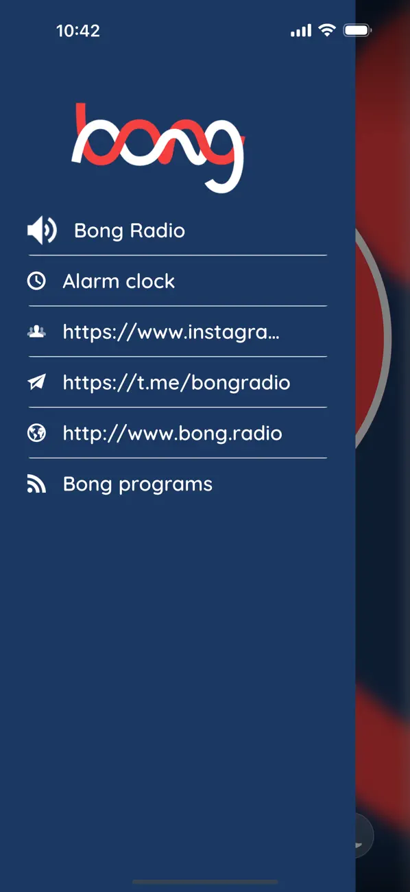 Screenshot #1 pour Bong Radio