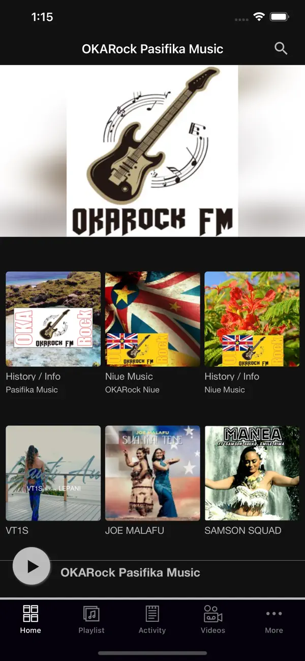 Screenshot #1 pour OKARock Pasifika Music