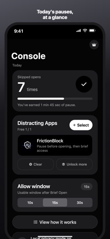 FrictionBlock: App Blocker Screenshot 2 of 4