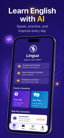 Lingua - AI Learn English screenshot