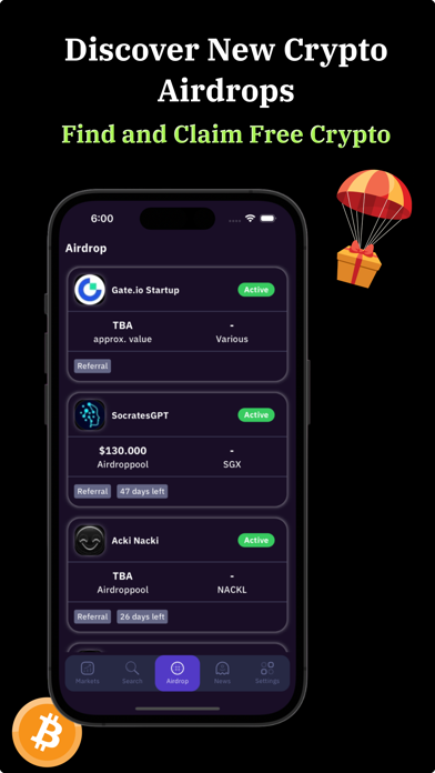 Screenshot #1 pour Airdrop hub: Earn Crypto