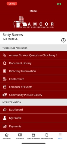 AMCOR Homeowner App iPhone screenshot
