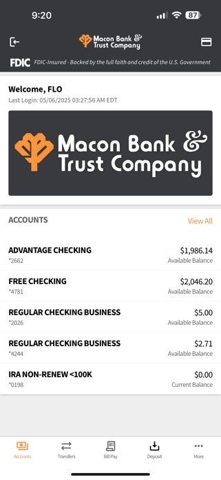 MBTC Mobile Banking Screenshot 2 of 5