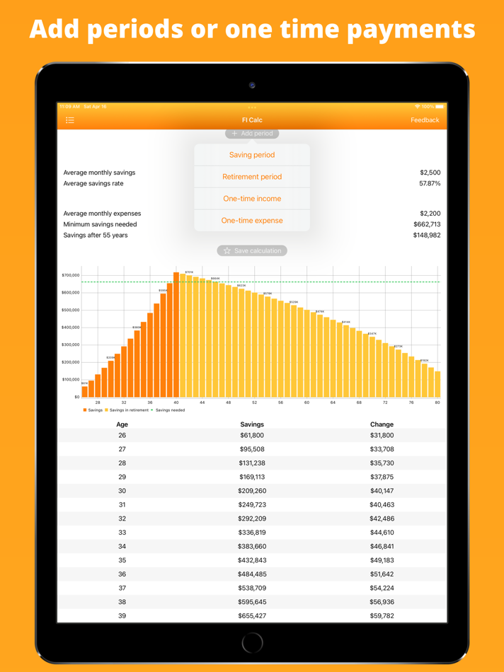 #5. FFCalc - Retirement Calculator (iOS) 由: Voglhuber