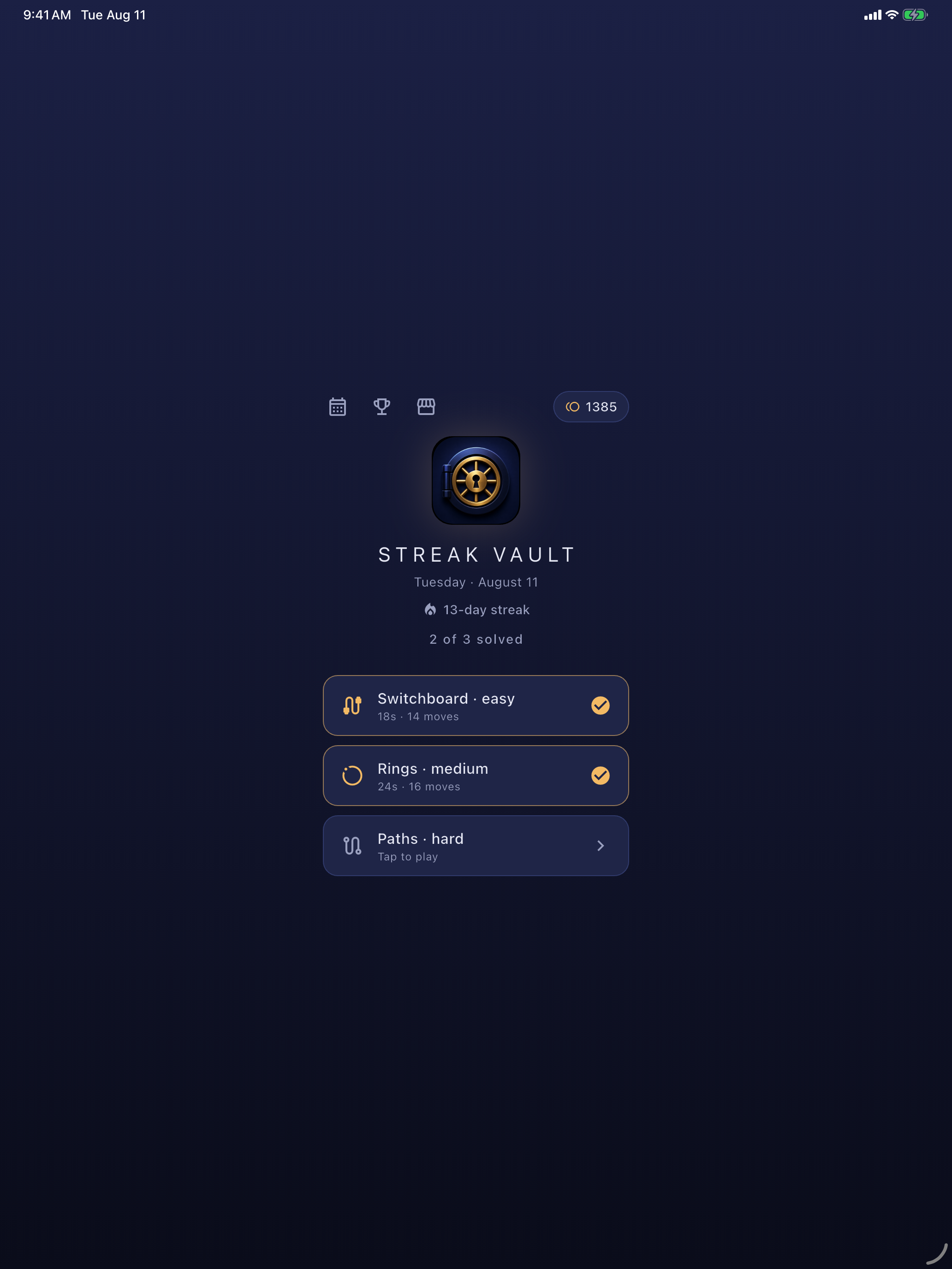 Streak Vault: Daily Puzzles screenshot 9