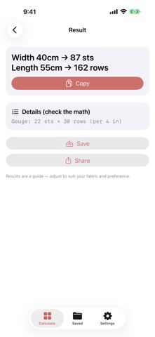 Waridashi: Knitting Calc Screenshot 5 of 5