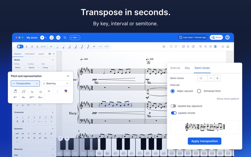 Flat: Sheet Music Editor screenshot