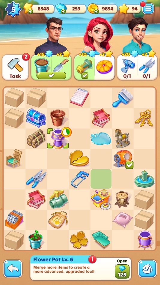 #3. Merge Secrets: Hidden Story (iOS) โดย: GameAnnie