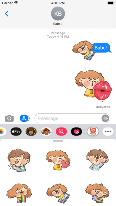 Screenshot #1 pour Crazy Cute Couple Stickers