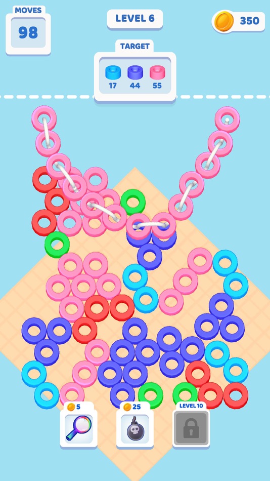 #6. Thread The Beads (iOS) 由: Bugbomb