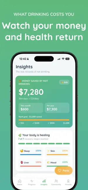 Quit Drinking: Sober Line screenshot 3