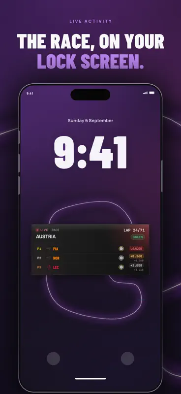 Purple Sector: F1 Widgets screenshot 1 of 9