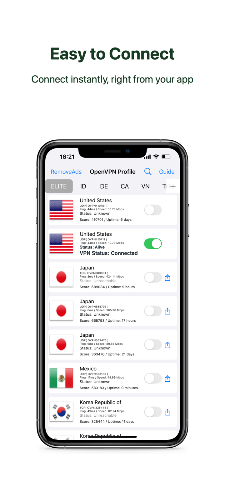 VPN Proxy OvpnSpider Pro screenshot 2