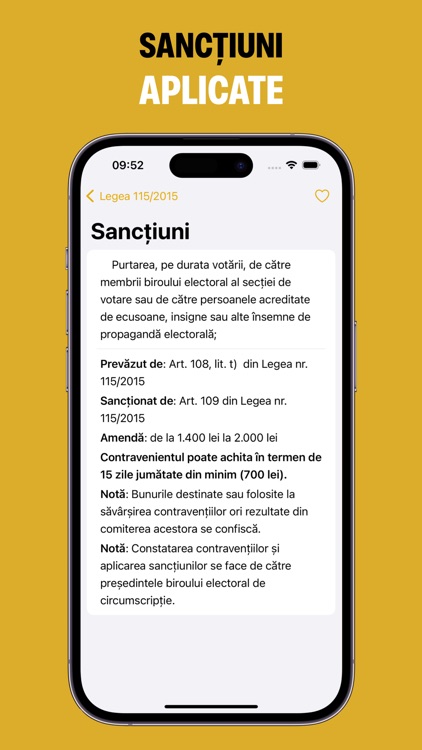 Alegeri: Legi & Amenzi