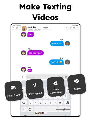 TextingStory Chat Story Maker iPad screenshot