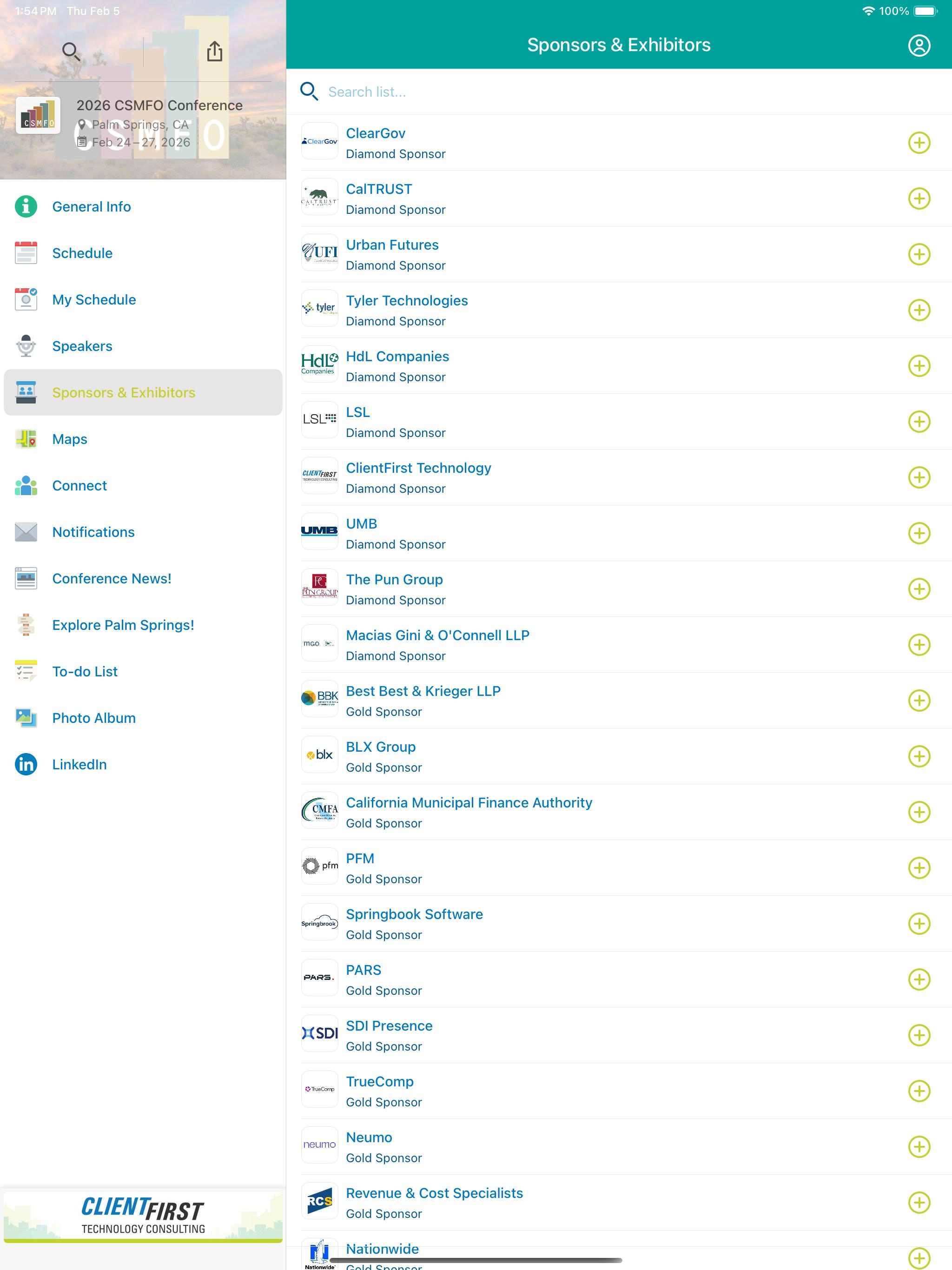 CSMFO Conference screenshot 5