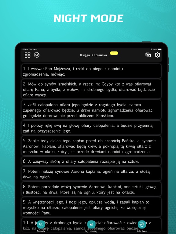 Polish Bible - offline iPad screenshot 7 - Reference app