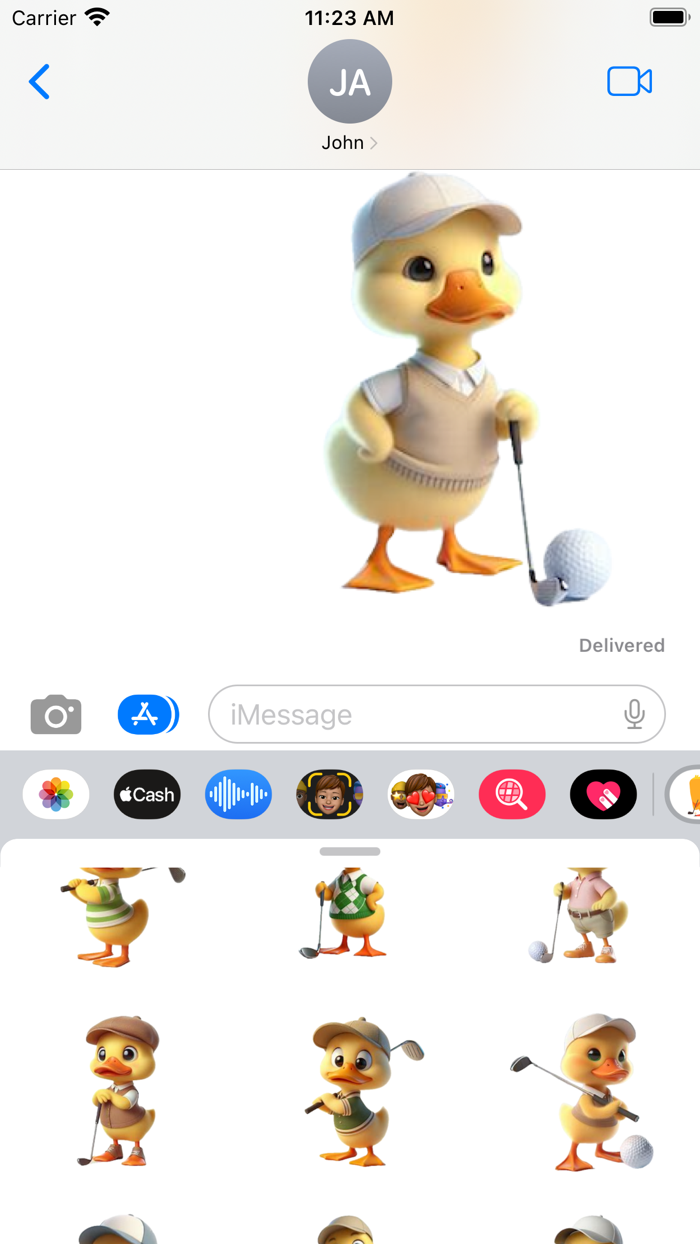 Duckling Golf Stickers