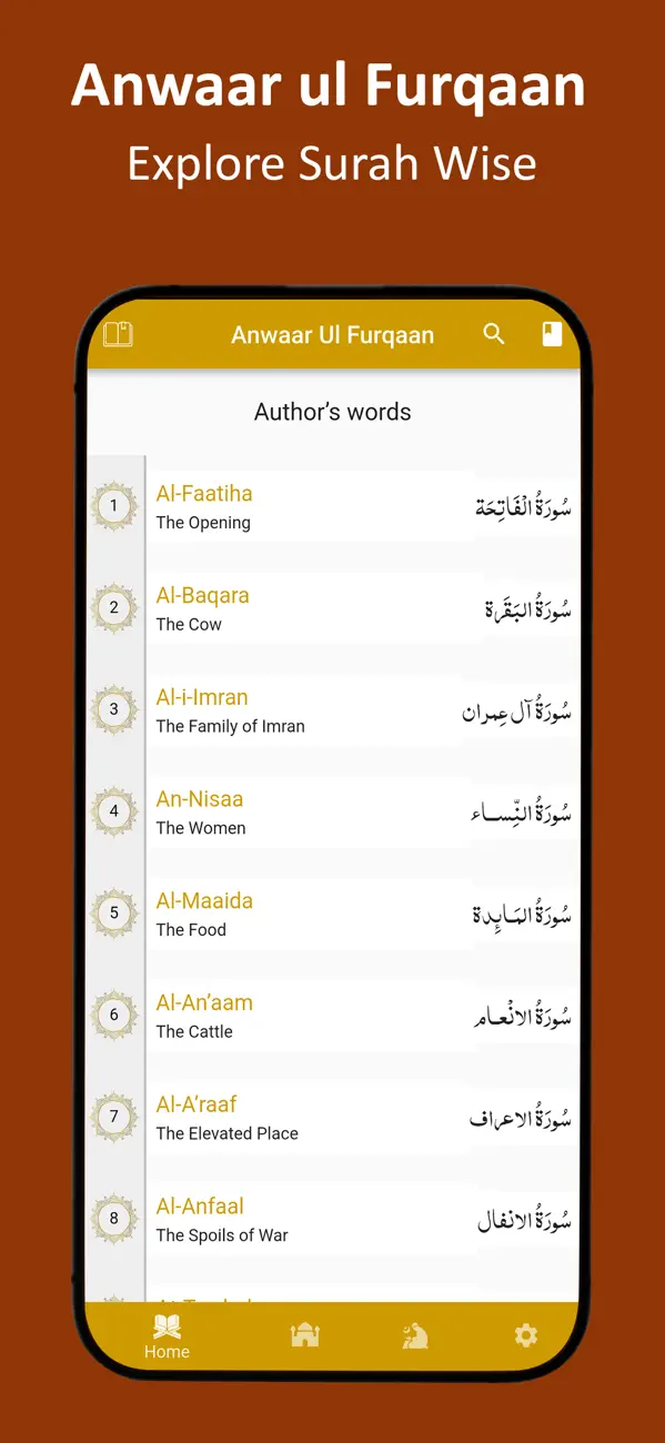 Screenshot #1 pour Anwaar ul Furqaan