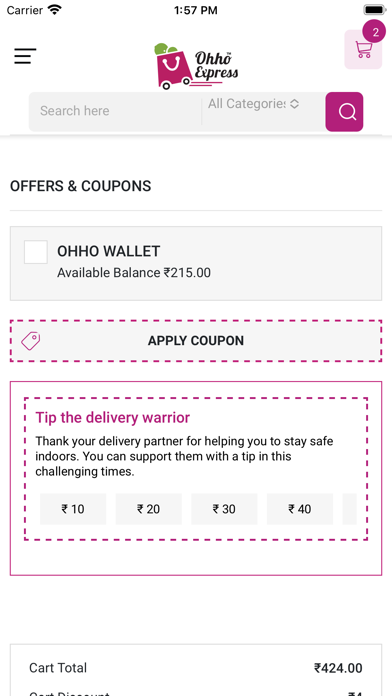 OHHO EXPRESS-Grocery Essential Screenshot