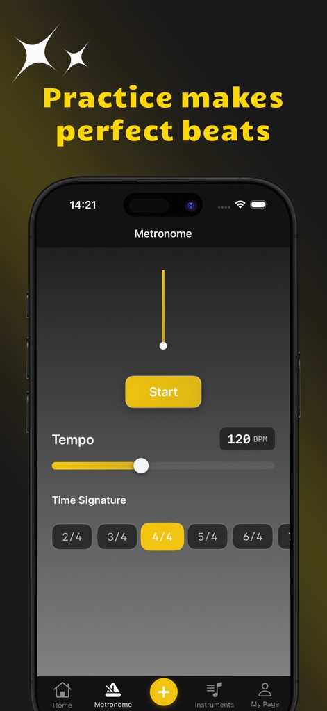 Dark: Master the Beat - This tool offers in-depth 'Instruments' guides, detailing playing techniques like 'Roll technique' and 'Glissando' for various percussion types.