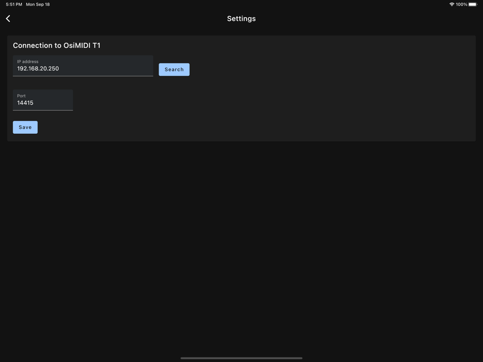 #8. OsiMIDI T1 Remote (iOS) Podle: REVERS3D SOFTWARE SL
