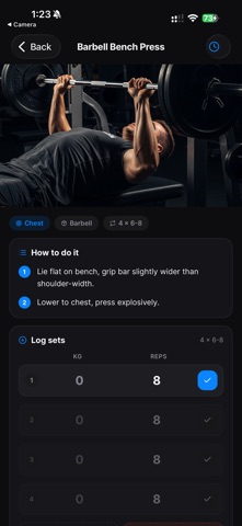 CJM Workout Tracker screenshot