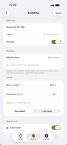 Gadsden Ballistic Calculator screenshot