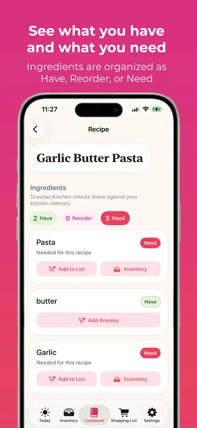 Gravitas Kitchen screenshot 3