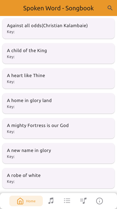 Screenshot 3 of Spoken Word Songbook App