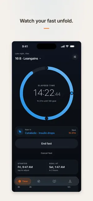 Fasting Well: IF Timer screenshot 1