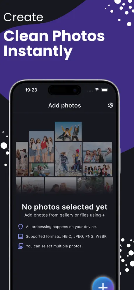 Exif Clean-Remove Data Offline 照片元数据清理应用截图