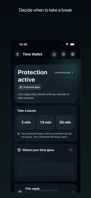 Time Wallet: Focus screenshot 2