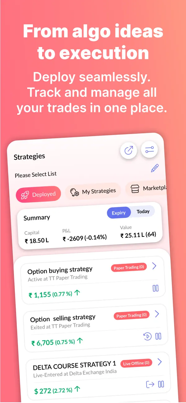 Screenshot #2 pour Tradetron
