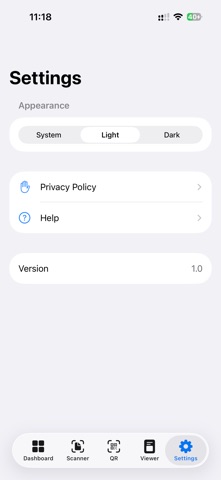 Scanza - PDF & QR Scanner iPhone screenshot