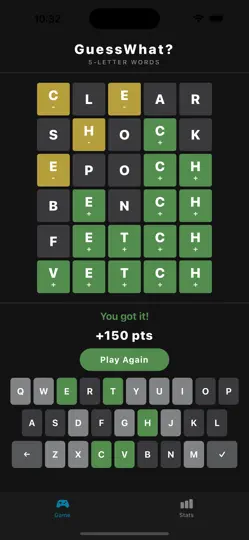 Captura de pantalla de Guess What: Word en iPhone 1