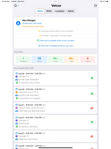 QwikShift iPad screenshot