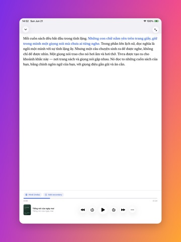 TivraX AI PDF Audiobook Reader ipad screenshot 2