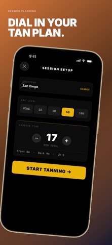 Tanning App: TrackTan UV Index iPhone screenshot
