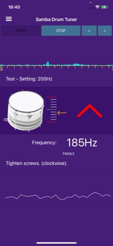 Samba Drum Tuner screenshot