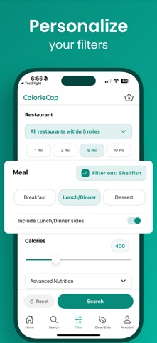 CalorieCap - Fast Food Macros screenshot