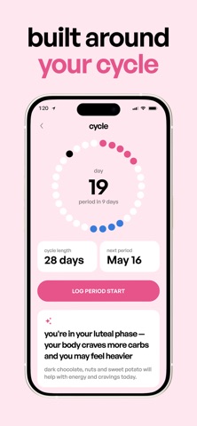 Sync: Women's Health & Cycle iPhone screenshot
