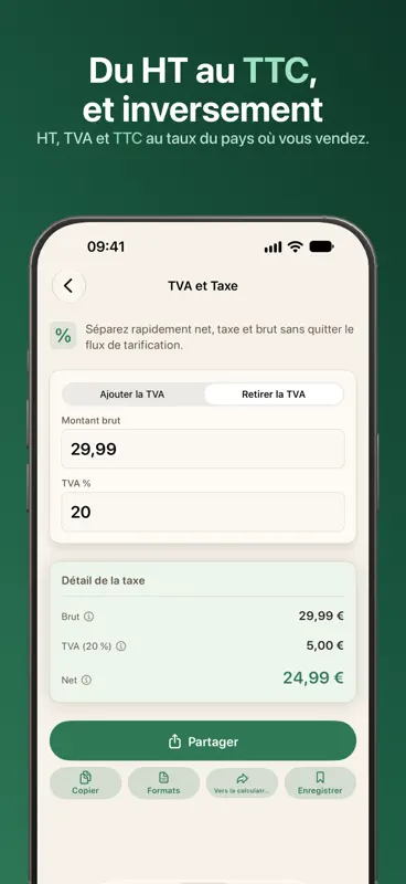 PriceMargin: Calcul TVA screenshot 2 of 7
